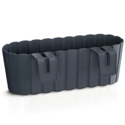 Prosperplast Plantenbak - Voor Balkon - Met Haak - Antraciet - 38 Cm -Groene Hoek c9646028a6a54d98ac6edeb0bf3f886b