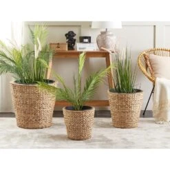 Beliani Bloem- En Plantenpotten PLAKA - Beige Waterhyacinth 9 Beliani Bloem- En Plantenpotten PLAKA - Beige Waterhyacinth -Groene Hoek cca55abe995949beacbb3217a7a22d46