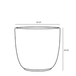 Mica Decorations Tusca Bloempot - H23 X Ø25 Cm - Groen -Groene Hoek ce04c25bc8a443bea6b72c0c8143199d