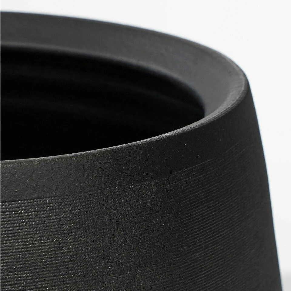 Mica Decorations Bloempot Boule - Mat Zwart - Keramiek - 26 X 23 Cm 4 Mica Decorations Bloempot Boule - Mat Zwart - Keramiek - 26 X 23 Cm - Afbeelding 2