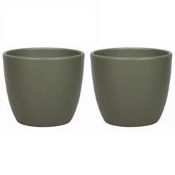 Floran Plantenpot - Groen - Mat - Keramiek - 19 X 17 Cm 5 Floran Plantenpot - Groen - Mat - Keramiek - 19 X 17 Cm -Groene Hoek d0343b6899fc41dcaf0304d4b82edab5 1