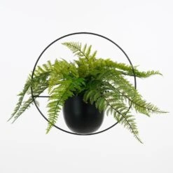 Mica Decorations Dexter Hangende Bloempot - L34 X B14 X H34 Cm - Zwart -Groene Hoek d07cbd00312d40d2a7a31f9d1d7f9054