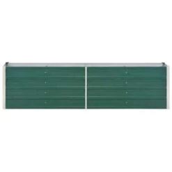 VidaXL Plantenbak Verhoogd 240x40x45 Cm Gegalvaniseerd Staal Groen -Groene Hoek d132fbee88dc4e41a0acee74b2c059bd