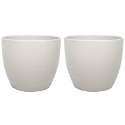 Floran Plantenpot - Taupe - Mat - Keramiek - 28 X 25 Cm -Groene Hoek d682453b69b4416fa92609fcff2984b5