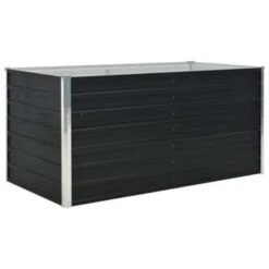 VidaXL Plantenbak Verhoogd 160x80x77 Cm Gegalvaniseerd Staal Antraciet -Groene Hoek da1d1b21f0614a7f8e09b22bbce88b17
