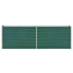 VidaXL Plantenbak Verhoogd 240x40x77 Cm Gegalvaniseerd Staal Groen -Groene Hoek db81257179ce41f3a4d349457126e33c