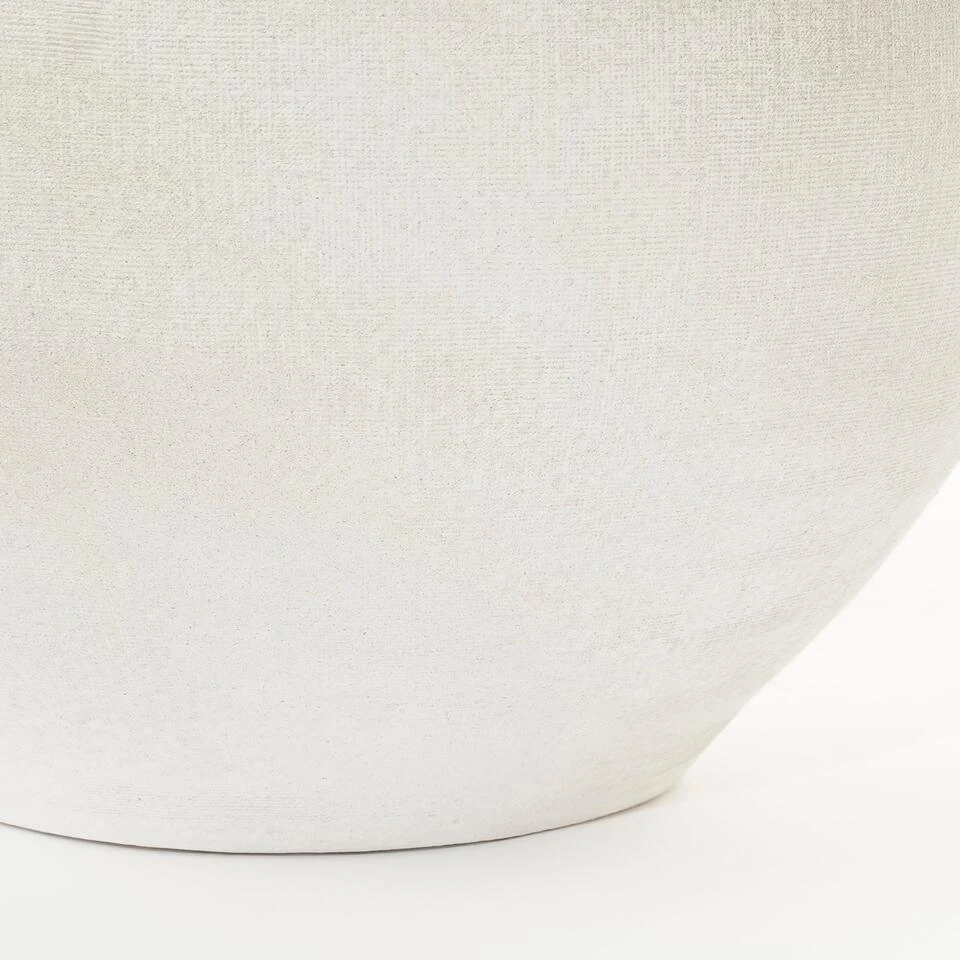 Mica Decorations Bloempot - Creme Wit - Keramiek - 26 X 23 Cm 5 Mica Decorations Bloempot - Creme Wit - Keramiek - 26 X 23 Cm - Afbeelding 3