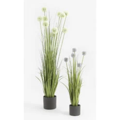 Mica Decorations Bloempot - Donkergrijs - Mat - Keramiek - 28 X 26 Cm -Groene Hoek ddc311431e2843a5a254da9c691a79bc 1