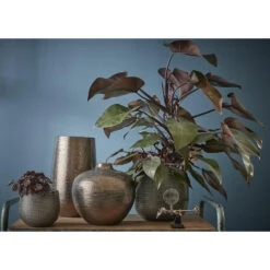 Mica Decorations Bloempot Gabriel - Bronskleurig - Keramiek - 35 Cm -Groene Hoek e07cfd62ef20463fb42d692a184862eb