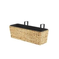 Beliani Plantenbak Voor Buiten KAWALA - Beige Waterhyacinth -Groene Hoek e0c4ba88eabd406798725a722810e0e7