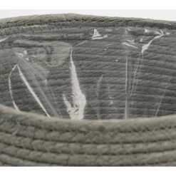 Mica Decorations Bloempot - Rotan - Grijs - Jute - 18 X 15 Cm -Groene Hoek e6872cd9e876400198784c118fc729f6 1