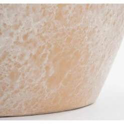 Mica Decorations Bloempot - Creme Stone - Mat - Keramiek - 31 X 33 Cm -Groene Hoek f25c5c9e6c1e46859032288ce9145b03