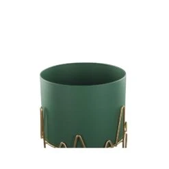 Beliani Plantenbak Voor Buiten KALANDRA - Groen Ijzer -Groene Hoek fcfa0b8125d243bebc549774292fd02c