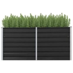 VidaXL Plantenbak Verhoogd 160x40x77 Cm Gegalvaniseerd Staal Antraciet -Groene Hoek ffdfb6c4409041efbf47c6743592378e