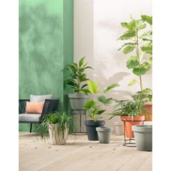 Bloempot Finn - Groen - 90% Gerecycled Kunststof - ø40 Cm -Groene Hoek sf 54211135 0100